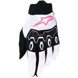 Crosshandsker Alpinestars Stella Full Bore V2 Dame, Hvid/Fluo Pink/Sort