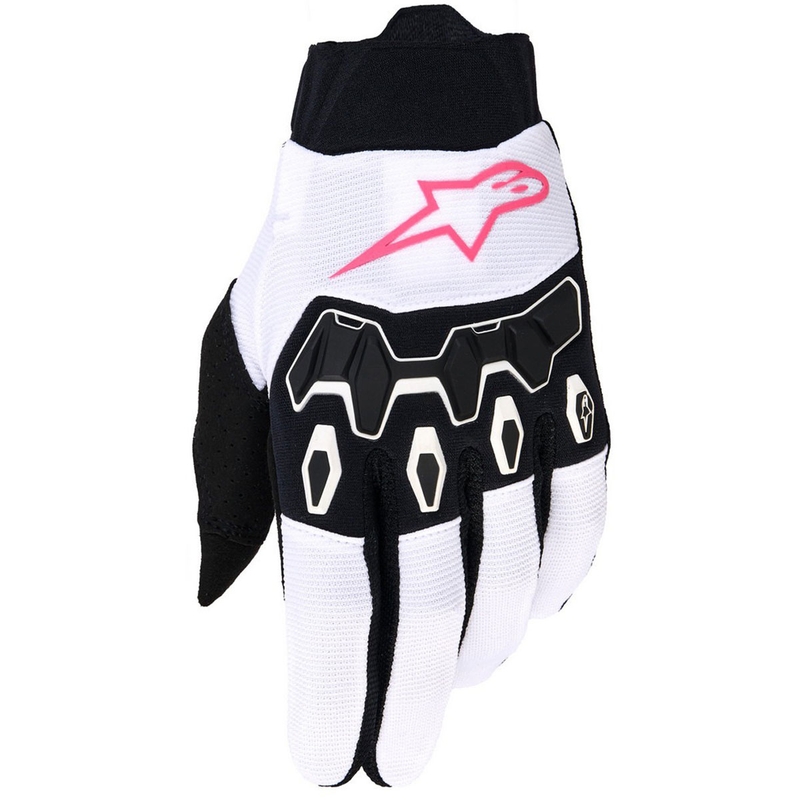 Crosshandsker Alpinestars Stella Full Bore V2 Dame, Hvid/Fluo Pink/Sort