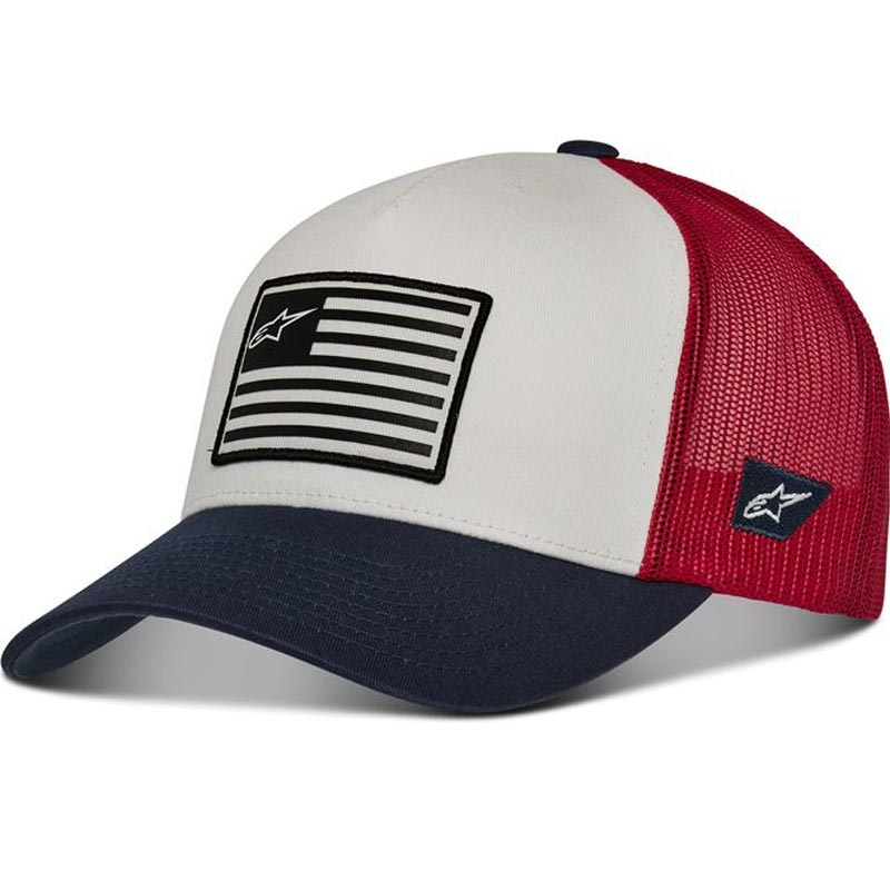 Alpinestars Flag Snap Hat blå-rød-hvid