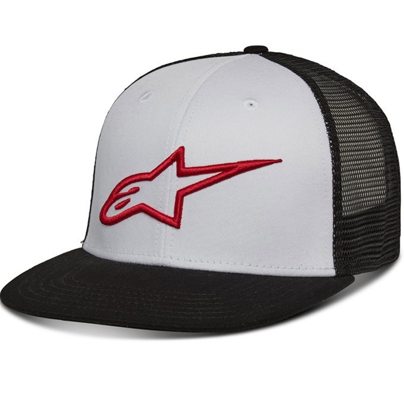 Alpinestars Corp Trucker-kasket hvid-sort-rød