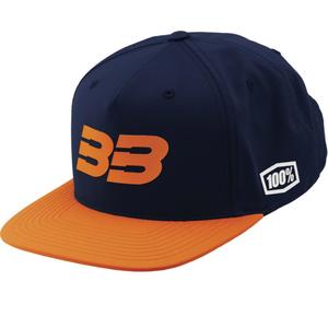 Kasket 100% BB33 Snapback blå-orange