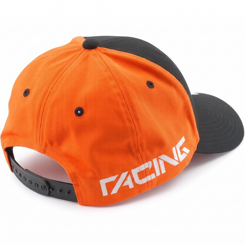 KTM Team Curved Cap OS sort-orange