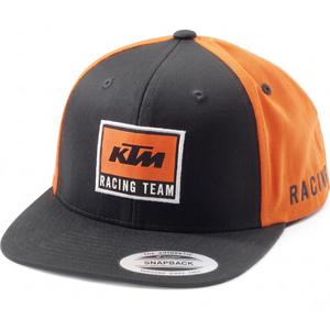KTM Team Flat Cap OS sort-orange