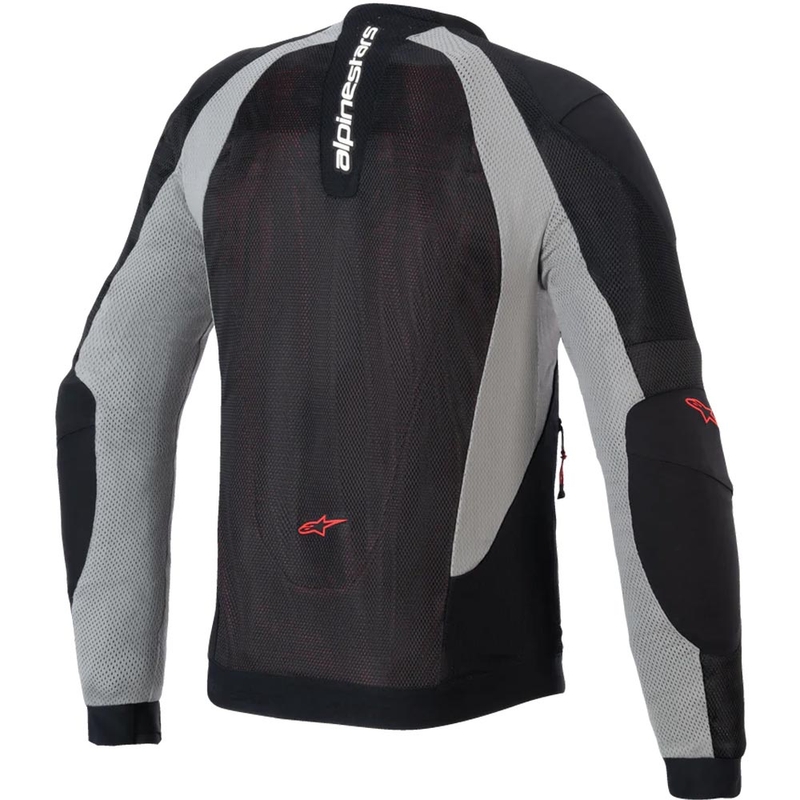 Alpinestars TROOP-AIR PRO motorcykeljakke sort-lys grå-rød