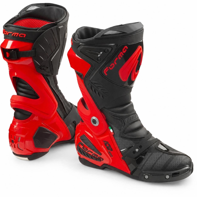 Forma Ice Pro Flow motorcykelstøvler rød-sort