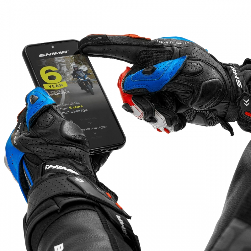 Shima RS-3 motorcykelhandsker blå
