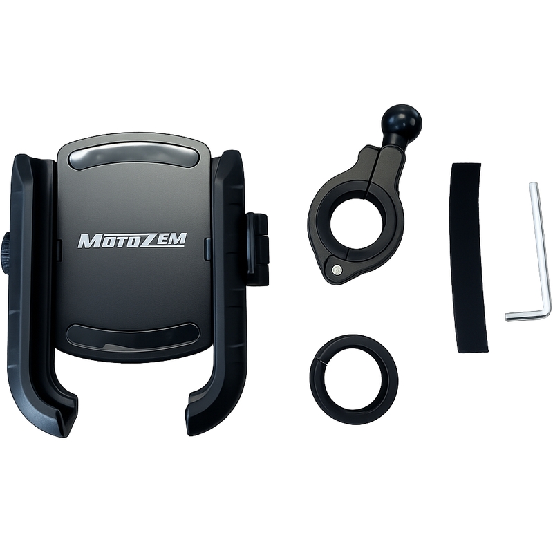 Antivibrations telefonholder MotoZem ISO PRO sort