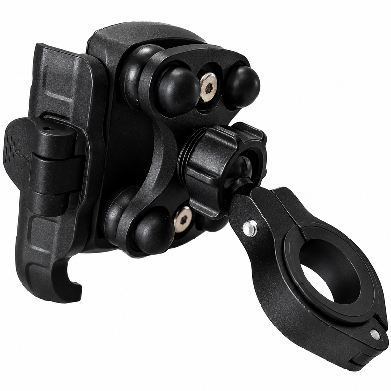 Antivibrations telefonholder MotoZem ISO PRO sort