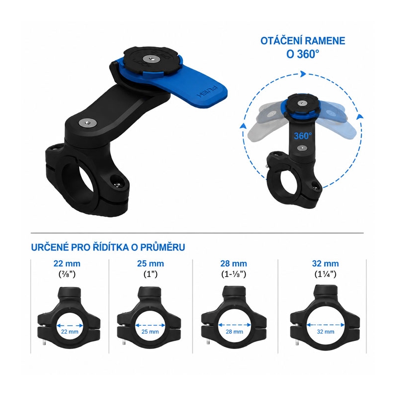 Quad Lock® Motorcykelstyrbeslag (V2)