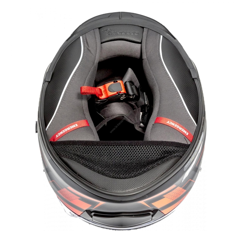 Integrální přilba na motorku Scorpion EXO-510 Air Galva černá matná-červená výprodej