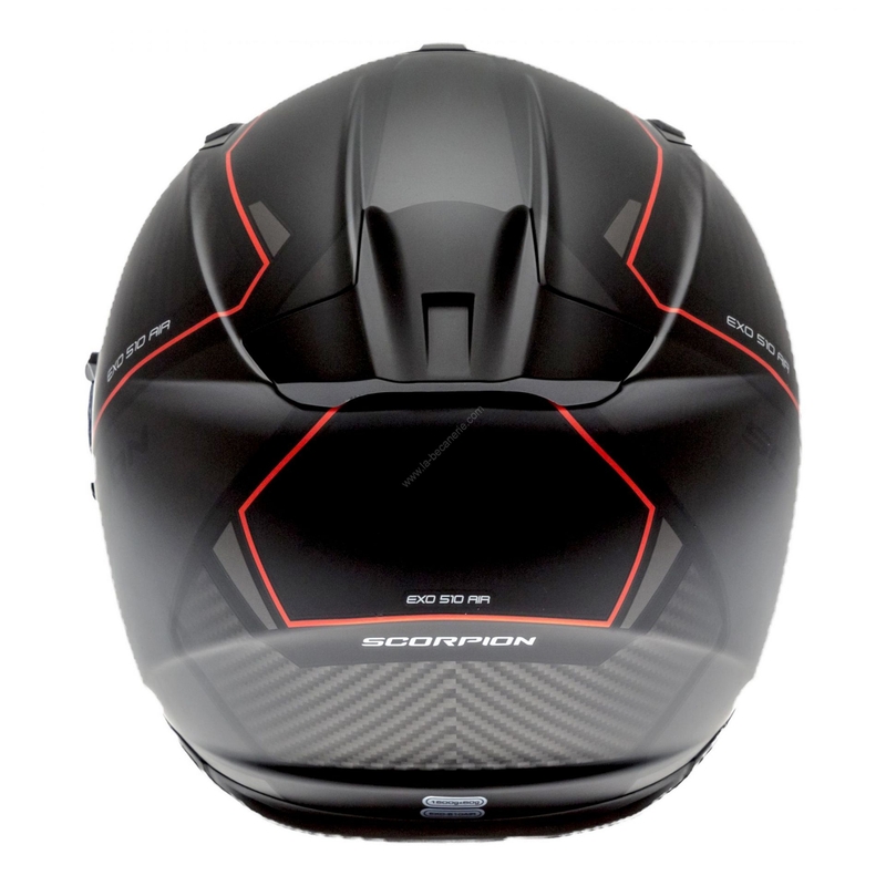 Integrální přilba Scorpion EXO-510 Air Frame černo-červená