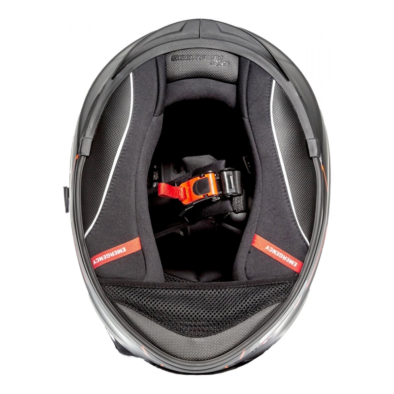 Integrální přilba Scorpion EXO-510 Air Frame černo-červená