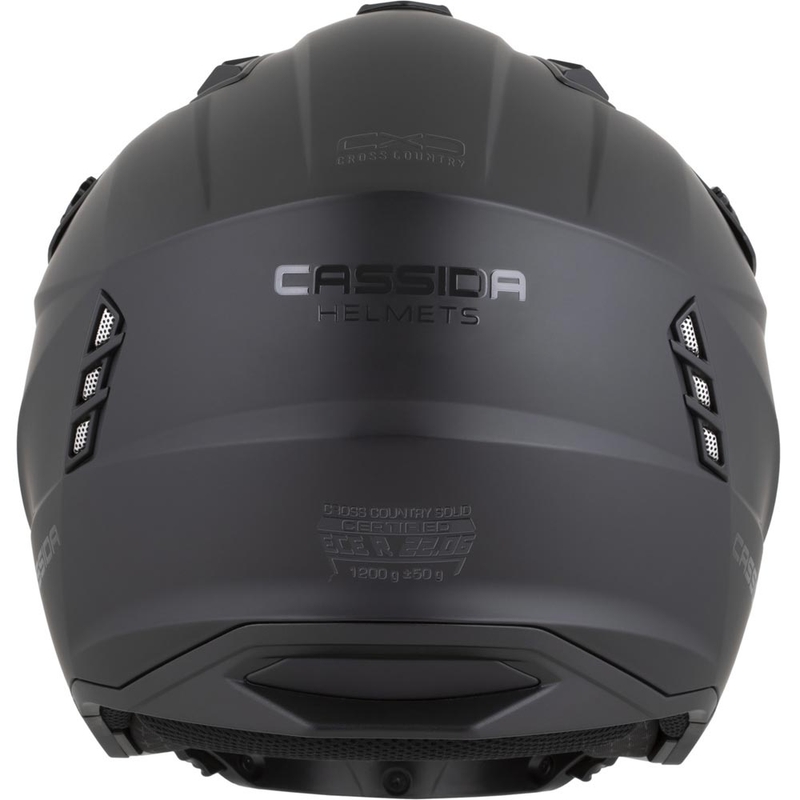 Modulær motorcykelhjelm Cassida Cross Country Dual mat sort
