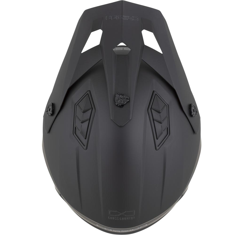 Modulær motorcykelhjelm Cassida Cross Country Dual mat sort