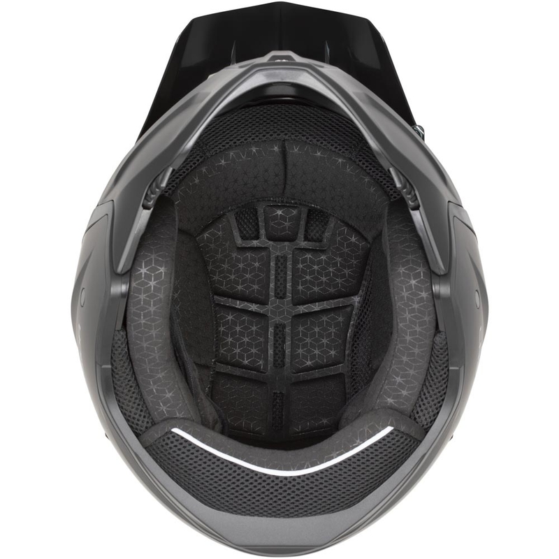 Modulær motorcykelhjelm Cassida Cross Country Dual mat sort