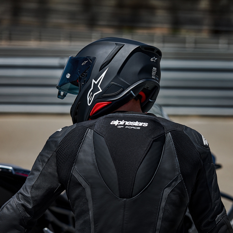 Alpinestars S-R7 Solid fullface motorcykelhjelm, matsort