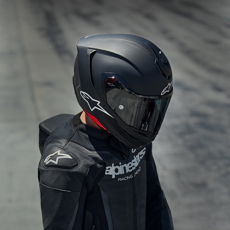 Alpinestars S-R7 Solid fullface motorcykelhjelm, matsort