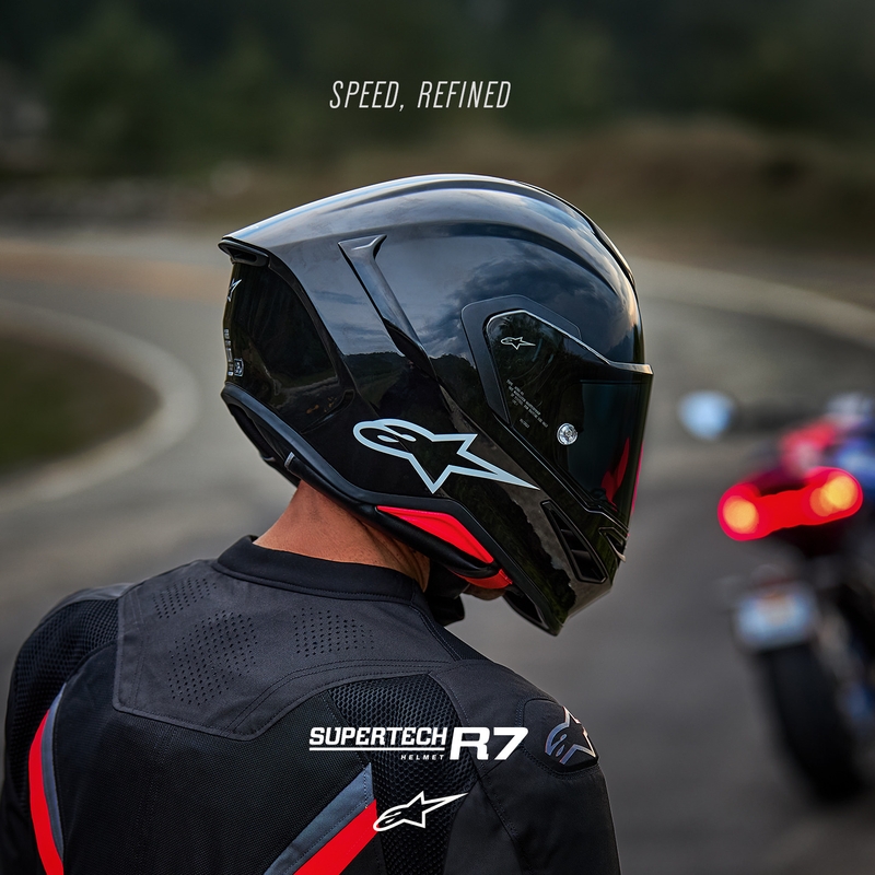 Alpinestars S-R7 Solid fullface motorcykelhjelm, sort