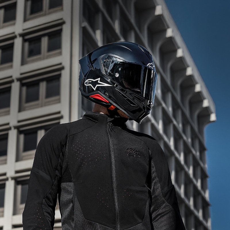 Alpinestars S-R7 Solid fullface motorcykelhjelm, sort