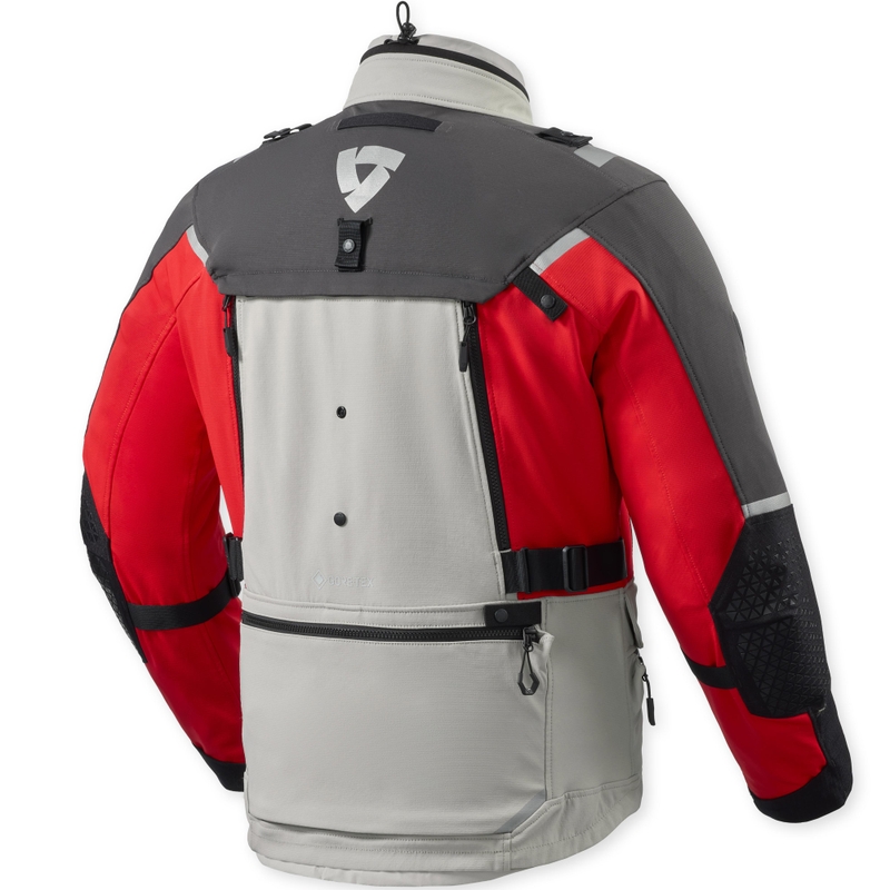Revit Defender 4 GTX motorcykeljakke antracit-rød