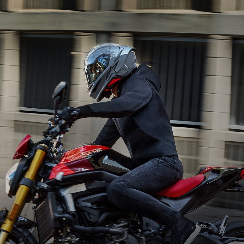 Alpinestars S-R7 Solid fullface motorcykelhjelm grå