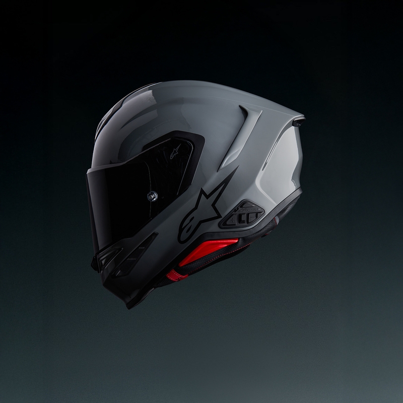 Alpinestars S-R7 Solid fullface motorcykelhjelm grå