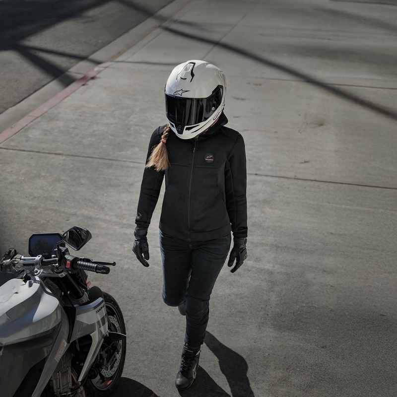 Alpinestars S-R7 Solid fullface motorcykelhjelm hvid
