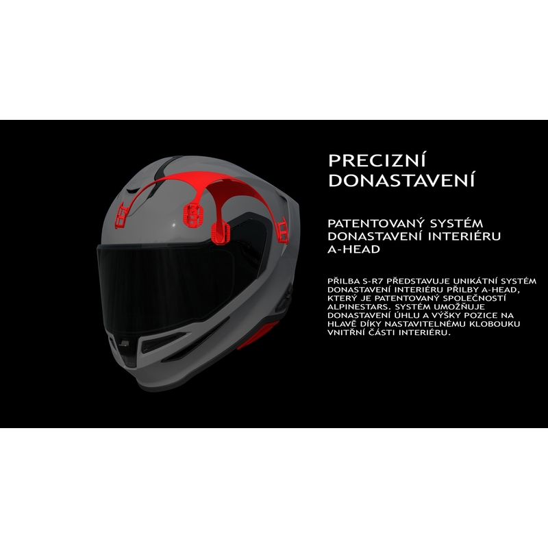 Alpinestars S-R7 Solid fullface motorcykelhjelm hvid