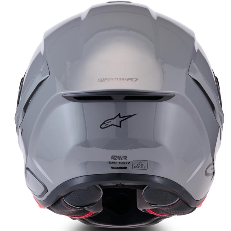 Alpinestars S-R7 Solid fullface motorcykelhjelm grå