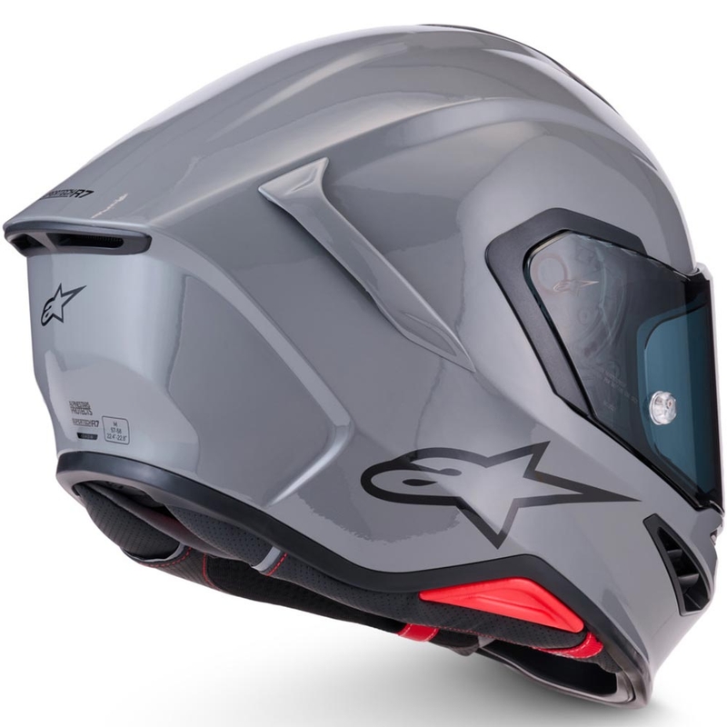 Alpinestars S-R7 Solid fullface motorcykelhjelm grå