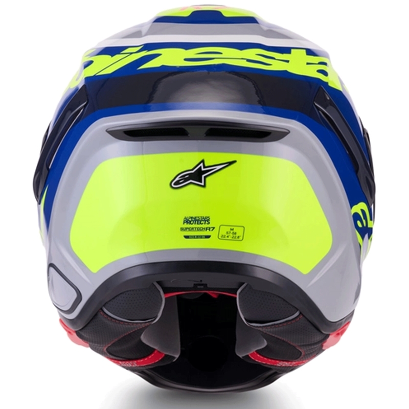 Alpinestars S-R7 Lumen fullface motorcykelhjelm sølv-sort-pink-fluo gul