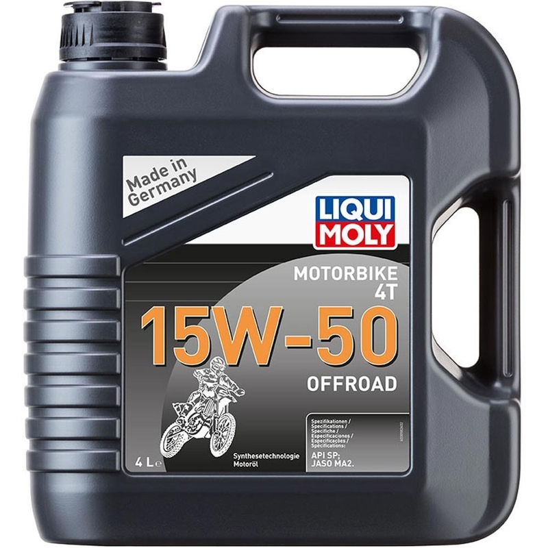Syntetisk motorolie LIQUI MOLY Motorcykel 4T 15W50 Offroad 4 l