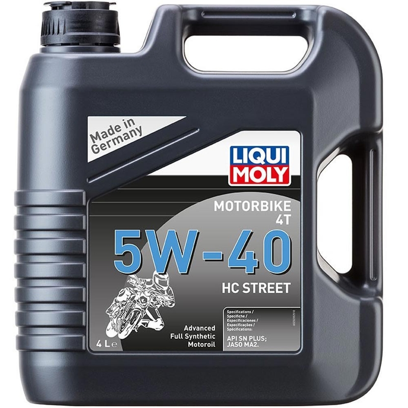Syntetisk motorolie LIQUI MOLY Motorcykel 4T 5W40 HC Street 4 l