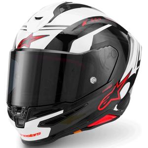 Alpinestars S-R7 A-Core fullface motorcykelhjelm sort-hvid-rød