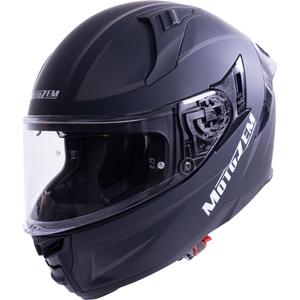 MotoZem Guardian fullface motorcykelhjelm mat sort - prøve