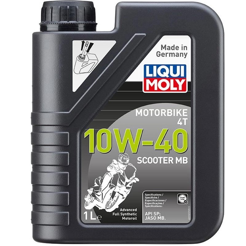 Syntetisk motorolie LIQUI MOLY Motorcykel 4T 10W40 Scooter MB 1 l