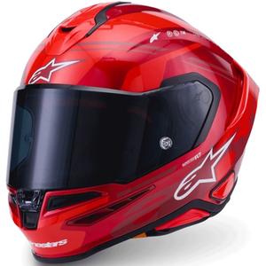 Alpinestars S-R7 A-Core fullface motorcykelhjelm rød-hvid