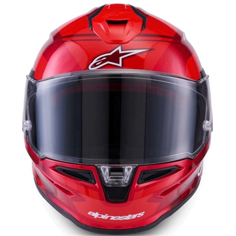 Alpinestars S-R7 A-Core fullface motorcykelhjelm rød-hvid