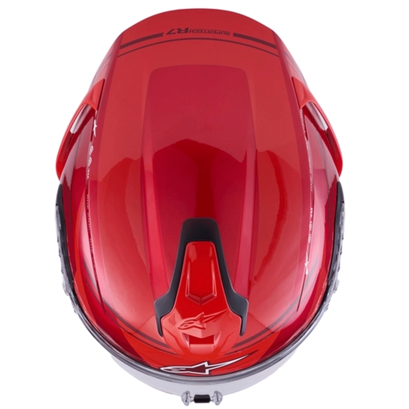 Alpinestars S-R7 A-Core fullface motorcykelhjelm rød-hvid