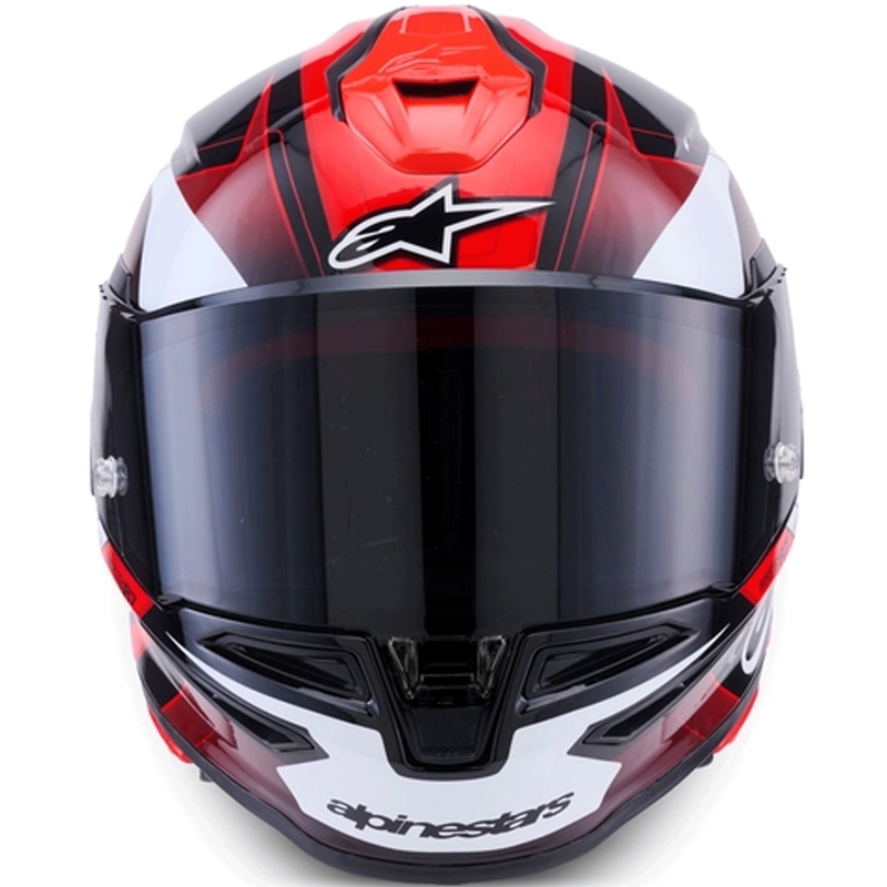 Alpinestars S-R7 Kinetis fullface motorcykelhjelm sort-rød-hvid