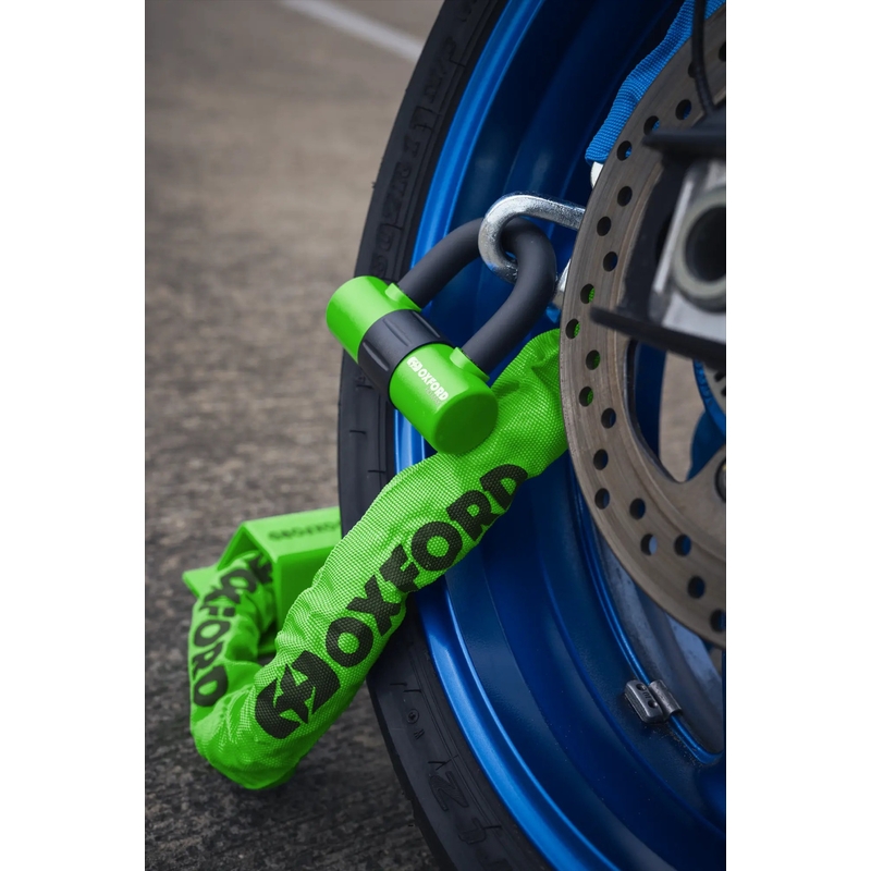 Oxford HD motorcykelkædelås - limited edition grøn