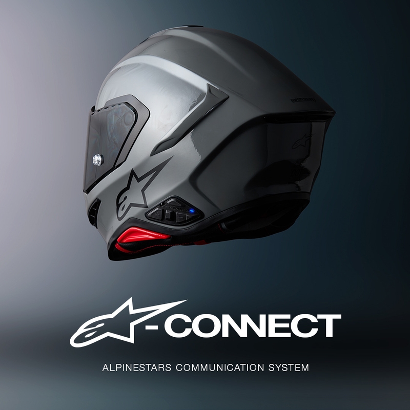 Bluetooth motorcykel intercom Alpinestars A-CONNECT system sort