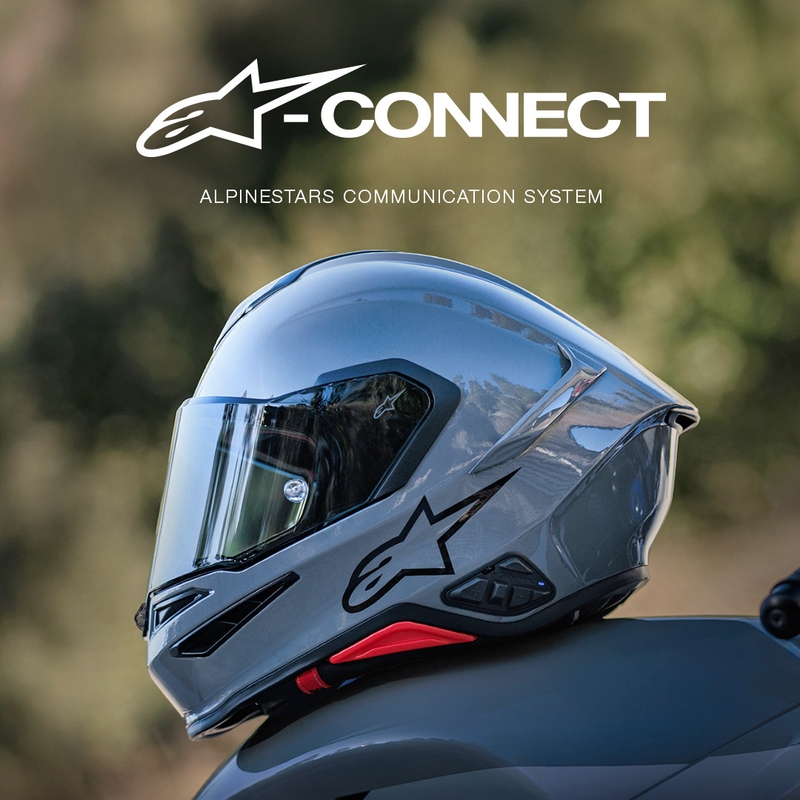 Bluetooth motorcykel intercom Alpinestars A-CONNECT system sort