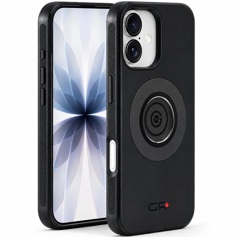 Hurtigudløsende telefoncover til Apple iPhone 17 GRxplore sort