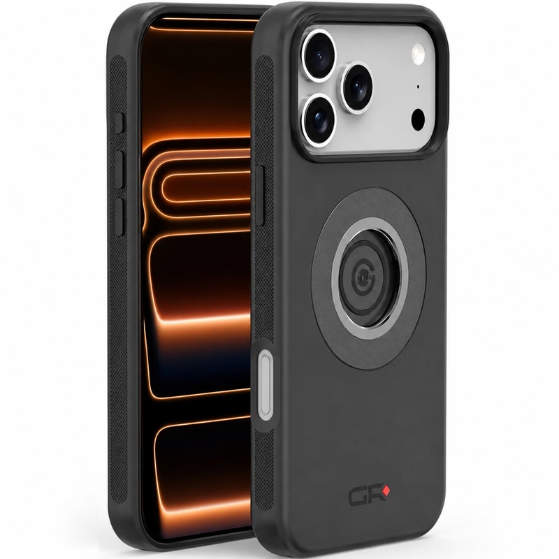 Hurtigudløsende telefoncover til Apple iPhone 17 Pro Max GRxplore sort