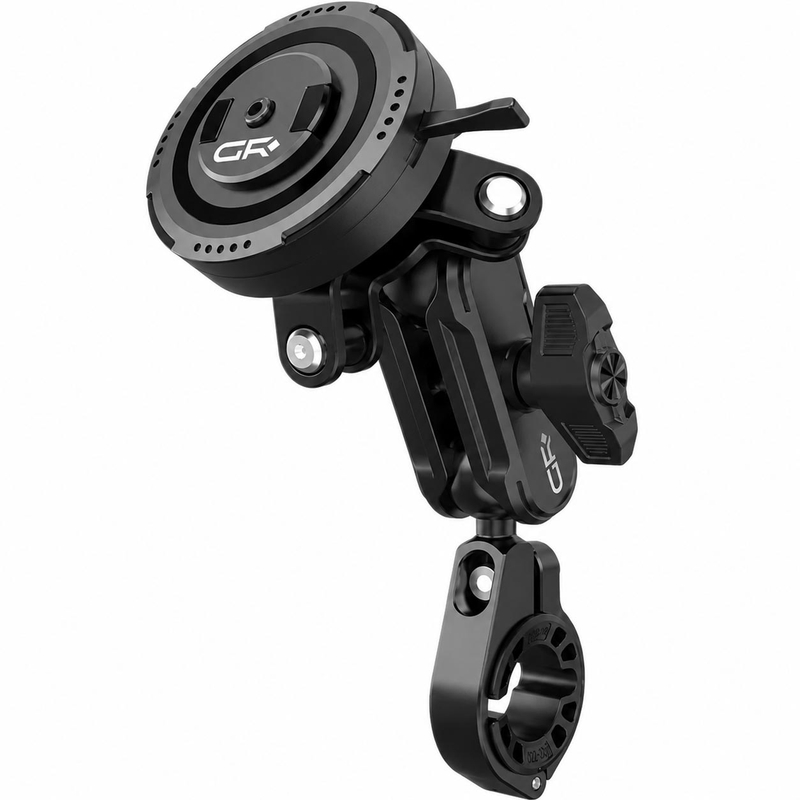 Motorcykeltelefonholder til styret med 3D polyamid vibrationsdæmper GRxplore MT6 sort