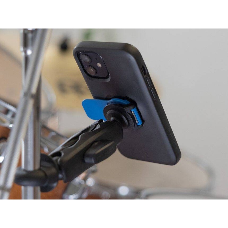 Quad Lock® 360 Telefonholderhoved med Udløserhåndtag Blå-Sort