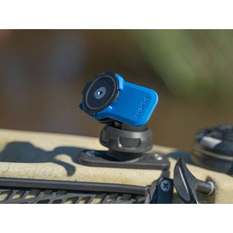 Quad Lock® 360 Telefonholderhoved med Udløserhåndtag Blå-Sort