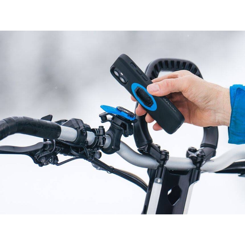 Quad Lock® 360 Telefonholderhoved med Udløserhåndtag Blå-Sort