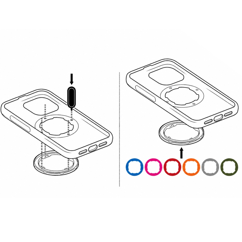 Quad Lock® MAG 2 ring grå